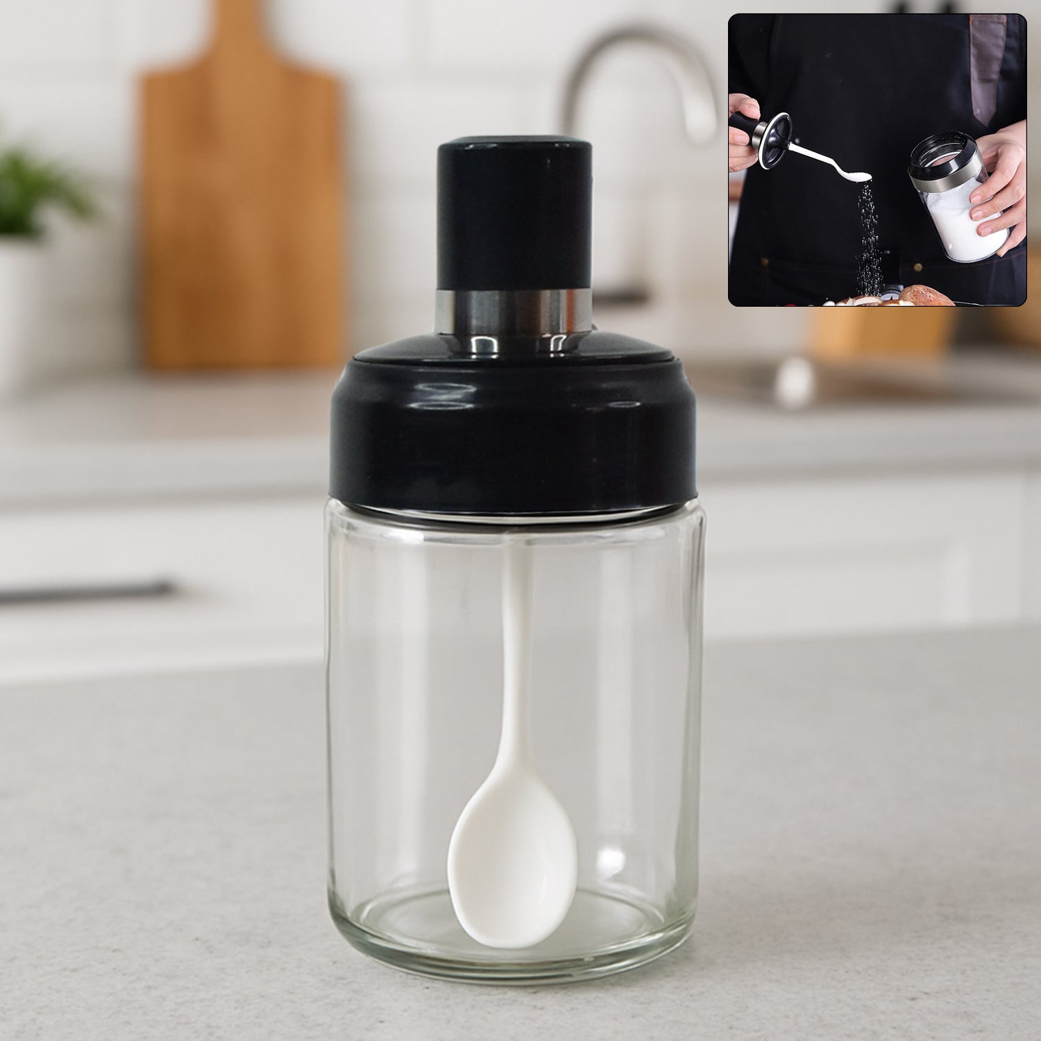 Clear Glass Kitchen Storage Jar Clear Glass Kitchen Storage Jar